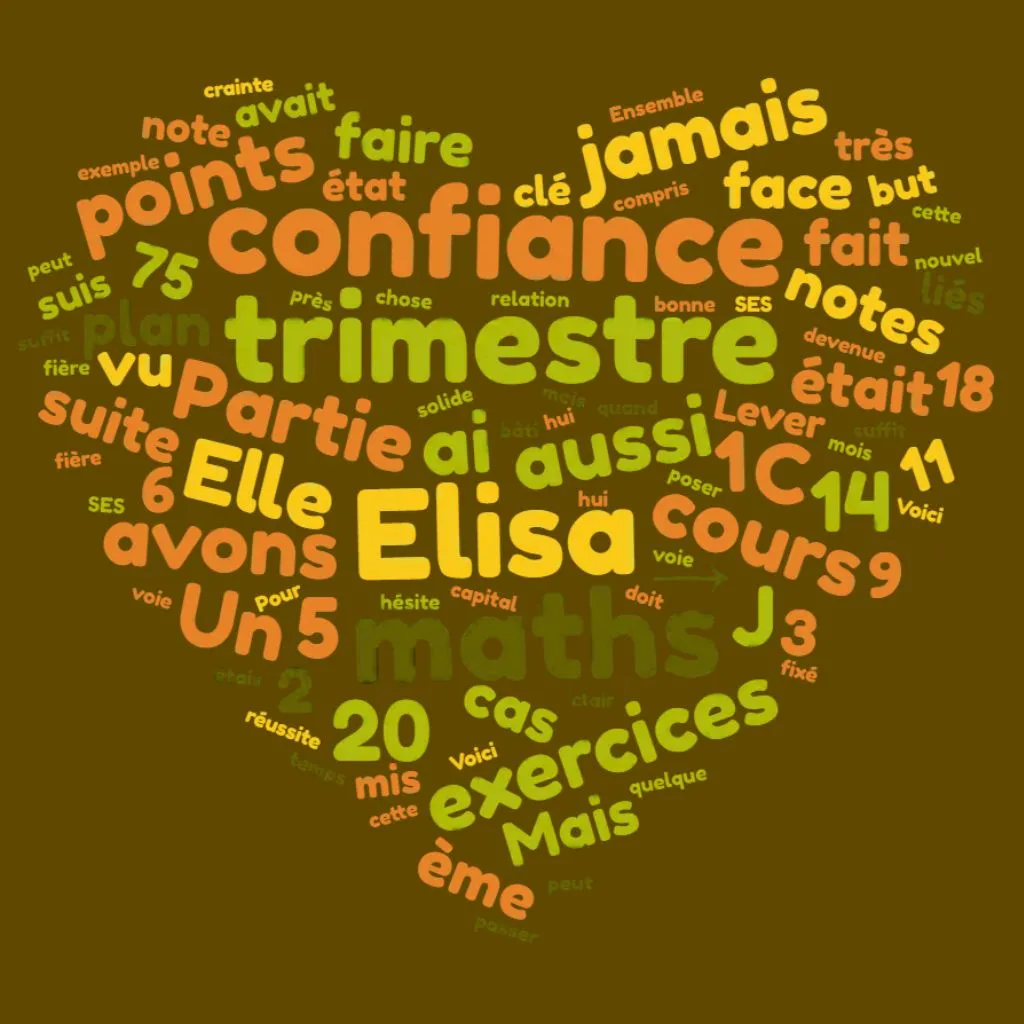 comment elisa a progressé en maths de 5 points