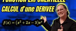 dérivée d'une fonction exponentielle, dériver un produit avec e^x