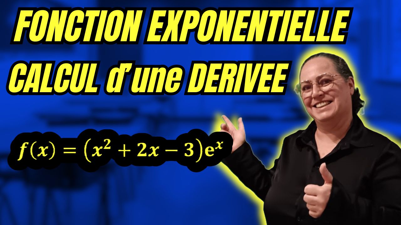 dérivée d'une fonction exponentielle, dériver un produit avec e^x