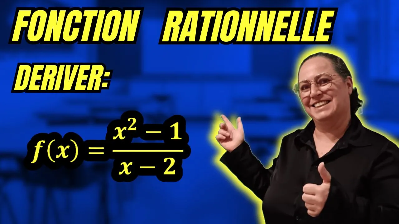 Dérivée d'une fonction rationnelle : exercice corrigé pas à pas avec la formule de la dérivée d'un quotient en Terminale spé maths.