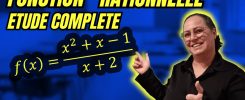 étude de fonction rationnelle: domaine de définition, dérivée, variation et équation de tangente